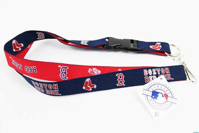 Boston Red Sox MLB 2-Tone Navy/Red Lanyard with Detachable Buckle