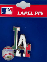 Load image into Gallery viewer, Los Angeles Dodgers WinCraft MLB Lapel Pin Team Logo with Mexico Flag
