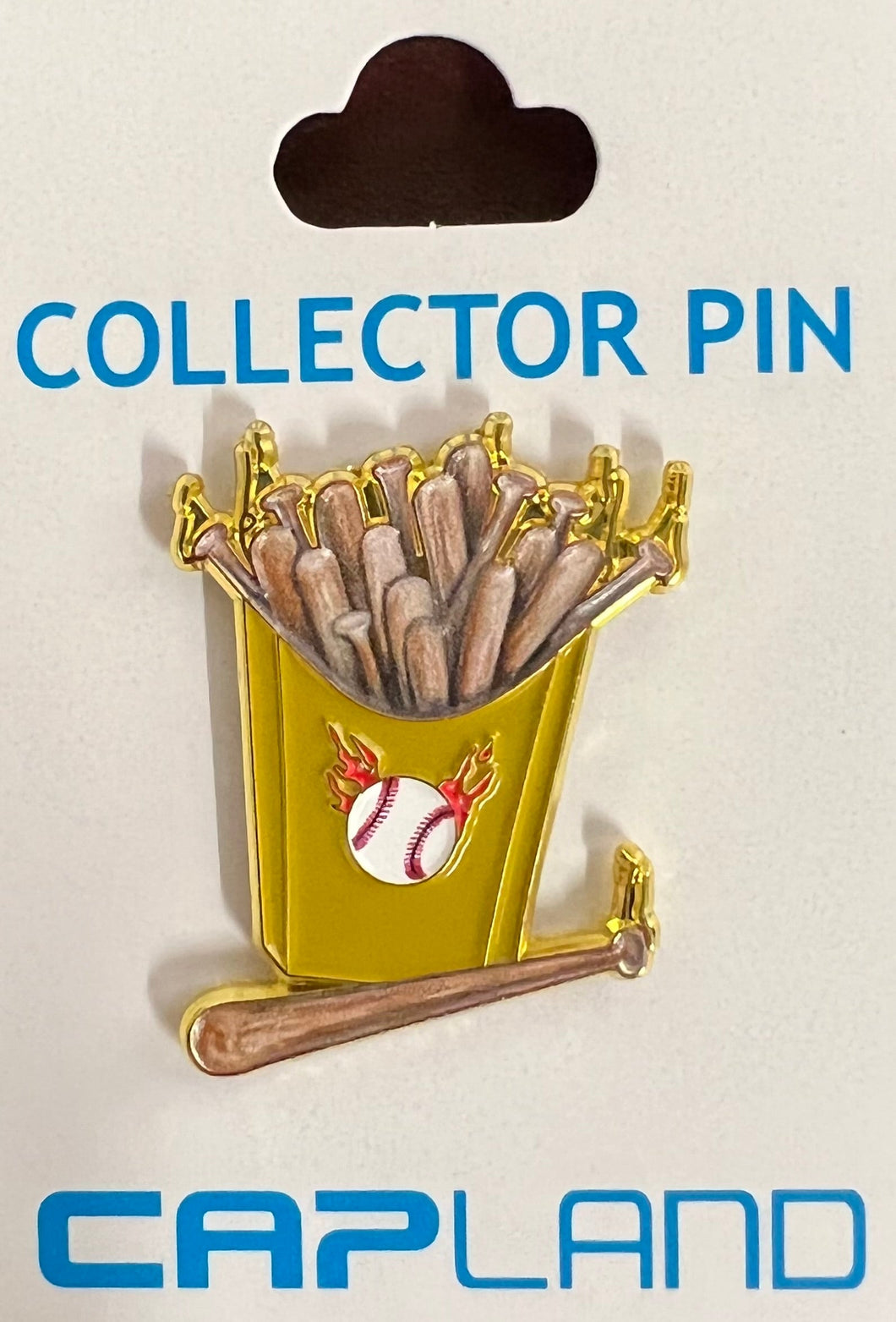 Bats Fries Collector Pin