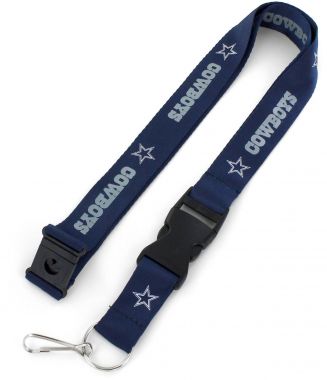 Dallas Cowboys NFL Navy Blue Lanyard with Detachable Buckle