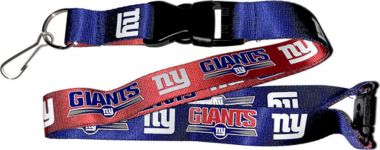 New York Giants NFL 2-Tone Royal Blue/Red Lanyard with Detachable Buckle