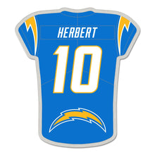 Load image into Gallery viewer, Los Angeles Chargers WinCraft NFL Justin Herbert No. 10 Jersery Lapel Pin
